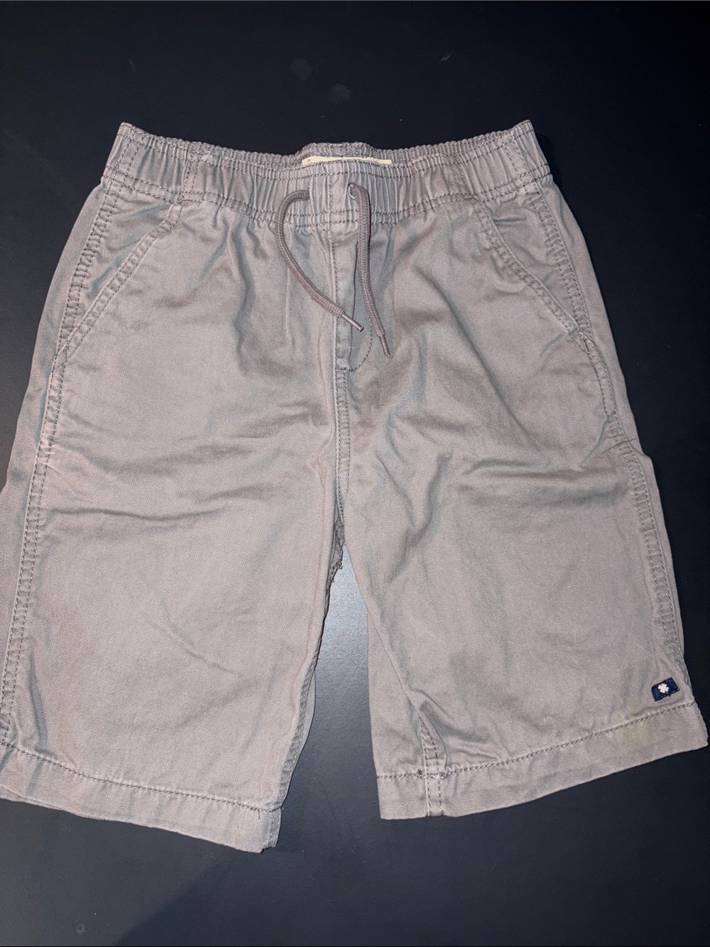 Boy’s Casual Drawstring Shorts in Light Gray